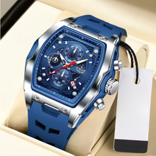 AquaPulse - LIGE Men’s Luxury Silicone Chronograph – Waterproof Quartz Sports Watch with Luminous Hands & Date Display
