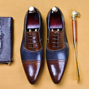 Handmade dress leather shoes