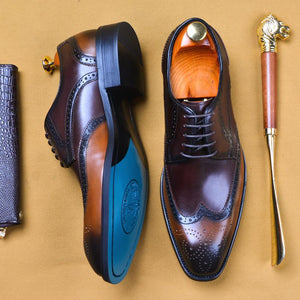 Handmade dress leather shoes