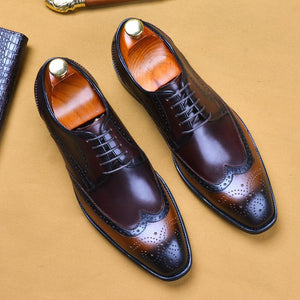 Handmade dress leather shoes