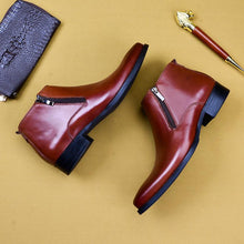Handmade leather boots