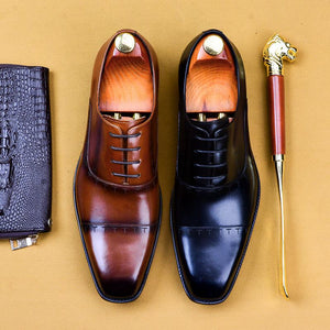 Handmade dress leather shoes