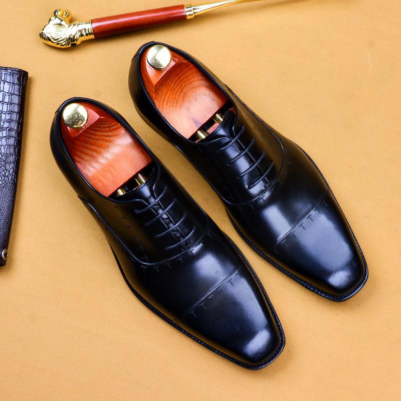 Handmade dress leather shoes