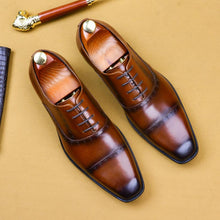 Handmade dress leather shoes