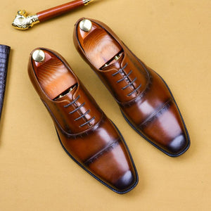 Handmade dress leather shoes