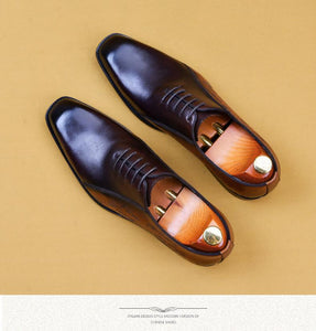Handmade dress leather shoes