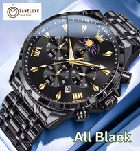 Moonphase Chrono Pro 7-Series - Moonphase Chronograph Quartz Watch for Men – Stainless Steel, Multifunction & Waterproof