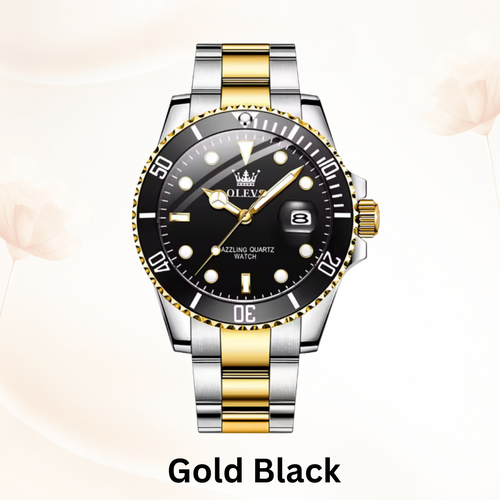 EliteSport - Automatic Date Quartz Men’s Waterproof Chronograph Watch