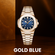 Horizon Classic – Men's Square Luxury Quartz Watch – Stainless Steel, Luminous Display, Date Feature, Waterproof Design