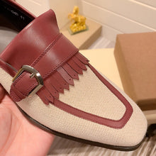 FgFg Klassische Monk-Lederschuhe mit einem Knopf 