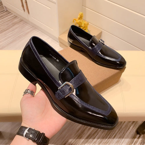 FgFg Klassische Monk-Lederschuhe 
