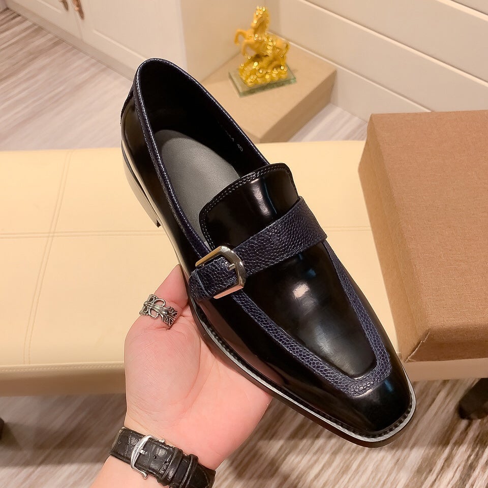 FgFg Klassische Monk-Lederschuhe 