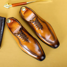 Handmade dress leather shoes