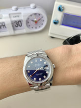41 Blue Diamond Dial Watch