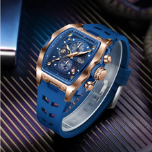 AquaPulse - LIGE Men’s Luxury Silicone Chronograph – Waterproof Quartz Sports Watch with Luminous Hands & Date Display