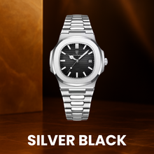 Horizon Classic – Men's Square Luxury Quartz Watch – Stainless Steel, Luminous Display, Date Feature, Waterproof Design