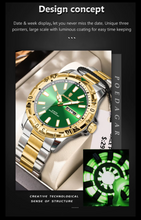 Aegis WeekMaster – Men’s Military Quartz Watch, 5 ATM Waterproof with Luminous Hands, Date & Week Display, Stainless-Steel Strap