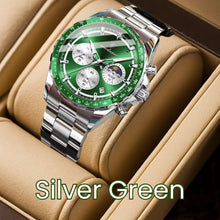 Chronograph Timepiece - Men's Waterproof Quartz Watch with Luminous Dial & Date Function