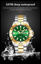 Aegis WeekMaster – Men’s Military Quartz Watch, 5 ATM Waterproof with Luminous Hands, Date & Week Display, Stainless-Steel Strap