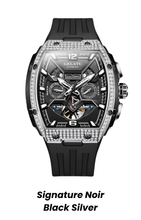 Gelatu 2025 Signature Series – Men's Large Dial Mechanical Watch with Luminous Accents & Diamond Detailing