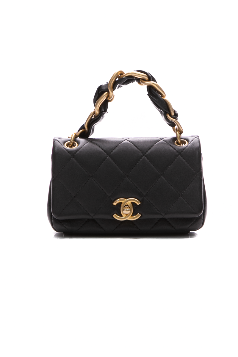 Small Entwined Chain Flap Bag
