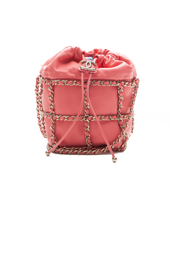 Chain Cage Bucket Bag