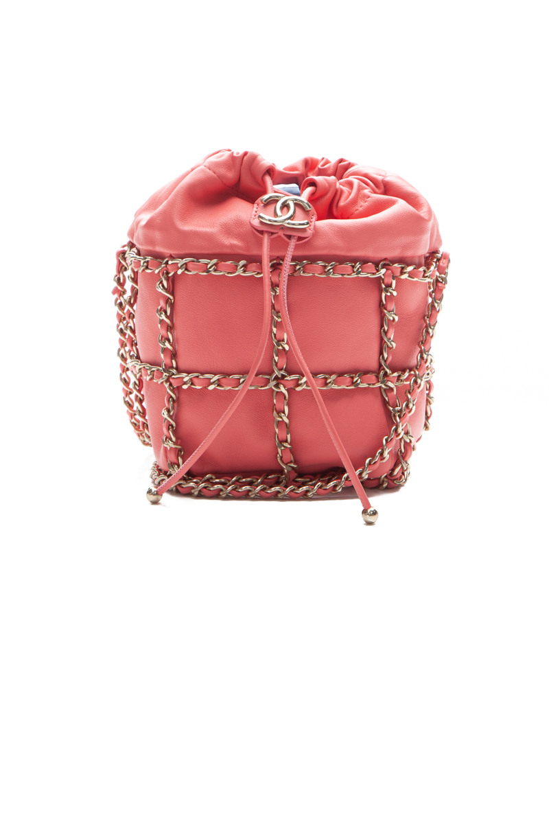 Chain Cage Bucket Bag