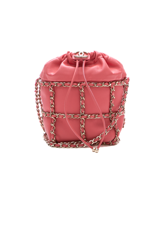 Chain Cage Bucket Bag