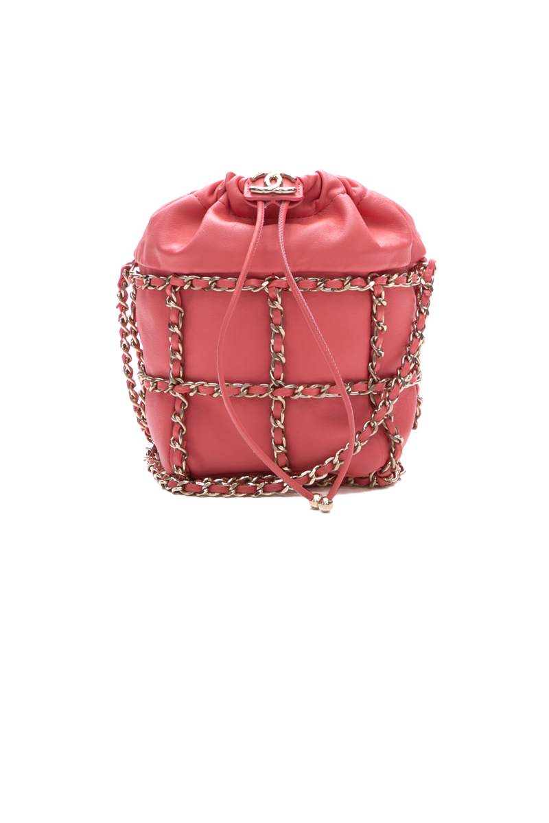 Chain Cage Bucket Bag