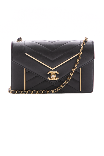 Reversed Chevron Small Flap Bag