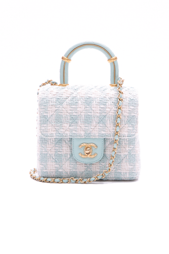 Crush Top Handle Flap Bag