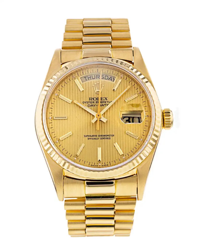 Day Date Yellow Gold Mens Watch