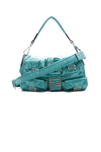 Econyl Cuoio Romano Baguette Bag
