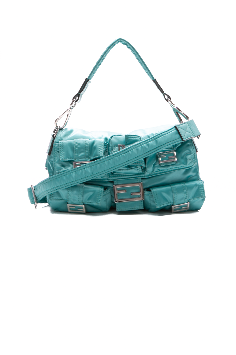 Econyl Cuoio Romano Baguette Bag