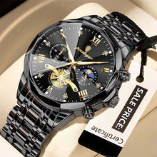 Luminous Chronograph Wristwatch Stainless Steel Quartz For Men