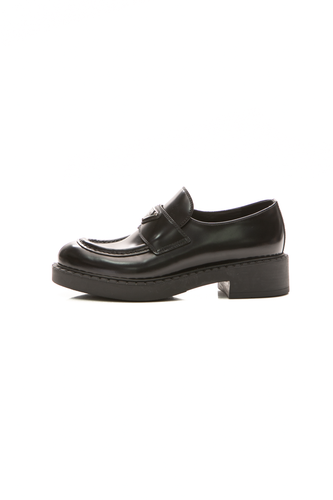 Brushed Leather Loafers - Size 37