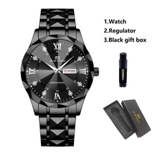 Diamond Luxury Night Glow Double Calendar Quartz Movement 41mm Watch