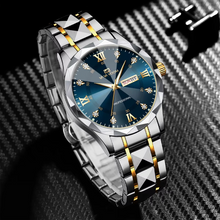 Diamond Luxury Night Glow Double Calendar Quartz Movement 41mm Watch