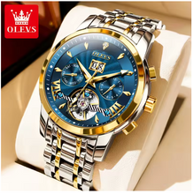 Monarch Chronos Men Luxury Watch - Flywheel Automatic Watch for Men Calendar Display Waterproof Stainless steel High Quality Mechanical Men's Wristwatch