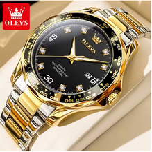 Legacy Meridian Men Luxury Watch - Golden Green Quartz Watch for Men