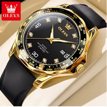 Legacy Meridian Men Luxury Watch - Golden Green Quartz Watch for Men