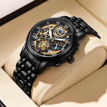 LIGE Watch - Waterproof Chronograph Wristwatch For Men