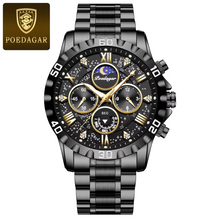 Luxury Military Watches For Men - Stainless Steel Quartz Waterproof Luminous