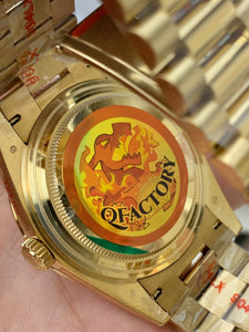 10 Baguette Diamond Dial  Day-Date  Onyx