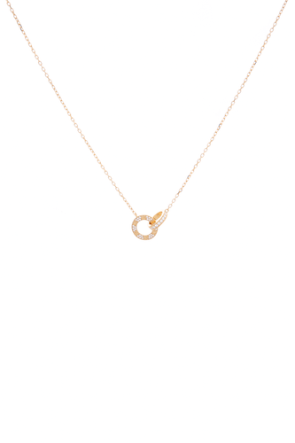 Diamond Paved Love Necklace