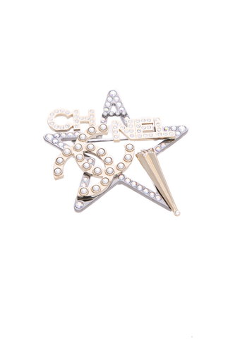 Crystal Star CC Brooch
