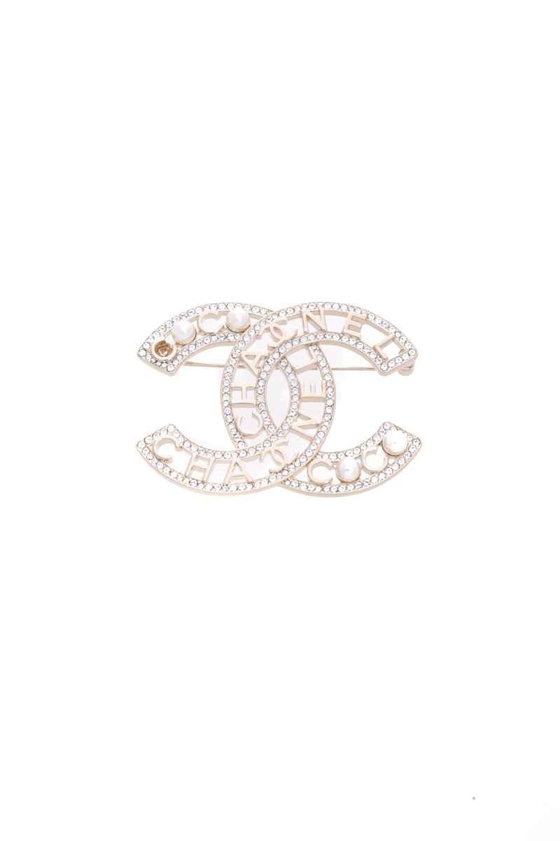 Coco CC Crystal Brooch