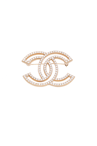 Crystal CC Brooch