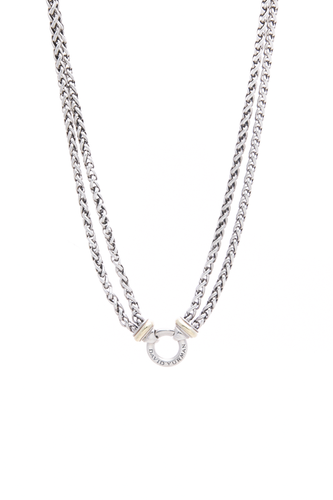 Double Wheat Donut Necklace