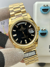 10 Baguette Diamond Dial  Day-Date  Onyx